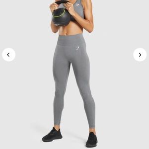 Gymshark vital seamless leggings in Smokey grey marl